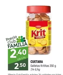 Cuétara - Galletas Krititas