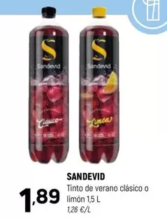 Sandevid - Tinto De Verano Clasico O Limon