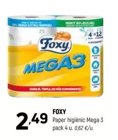 Foxy - Paper Higienic Mega 3