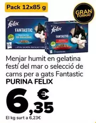 Purina - Menjar Humit En Gelatina Festí Del Mar O Selecció De Carns Per A Gats Fantastic Felix