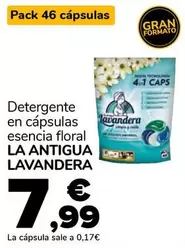 La Antigua Lavandera - Detergente En Capsulas Esencia Floral