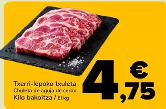 Chuleta De Aguja De Cerdo