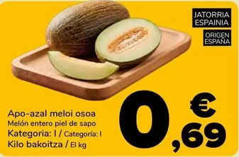 Melon Entero Piel De Sapo