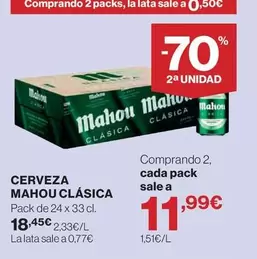 Mahou - Cerveza Clasica