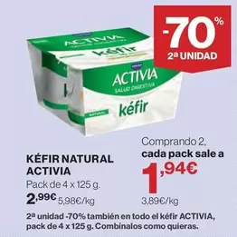 Danone - Kéfir Natural Activia