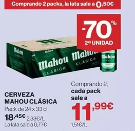 Mahou - Cerveza Clasica