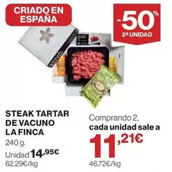 La Finca - Steak Tartar De Vacuno