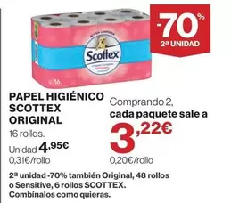 Scottex - Papel Higiénico Original