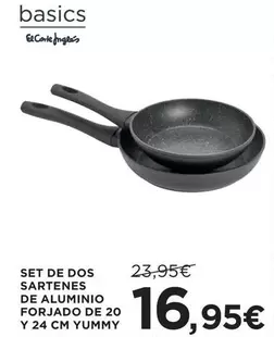 El Corte Inglés - Set De Dos Sartenes De Aluminio Forjado De 20 Y 24 Cm Yummy