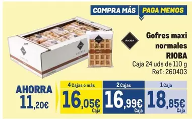 Rioba - Gofres Maxi Normales