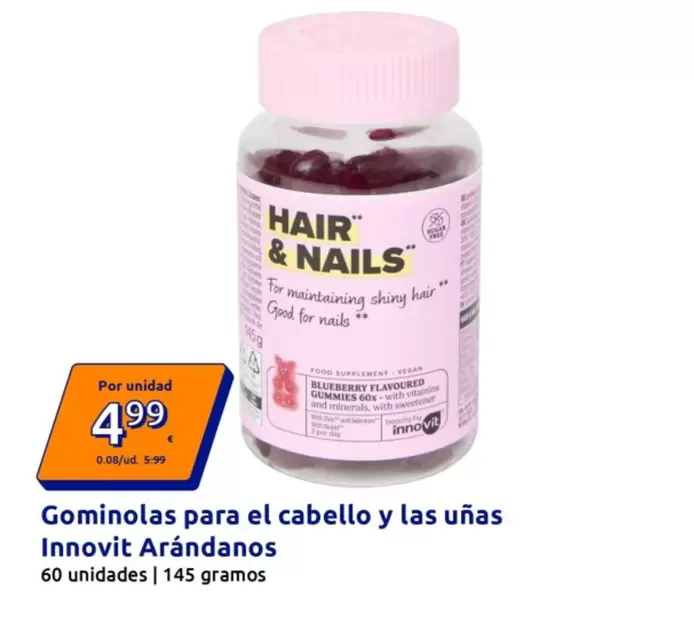 Innovit - Gominolas Para El Cabello Y Las Unas Arandanos