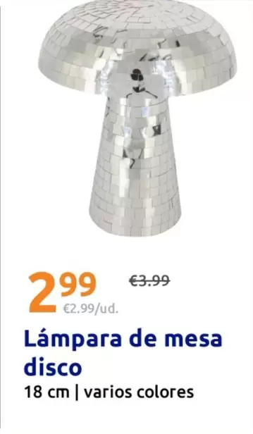 Lámpara De Mesa Disco