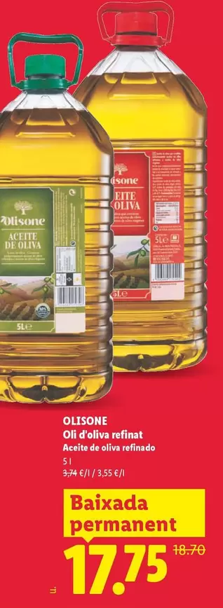 Olisone - Oli D'Oliva Refinat