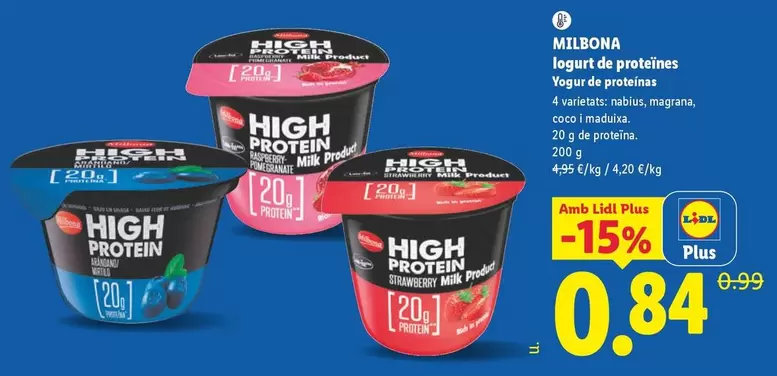 Milbona - Yogur De Proteinas