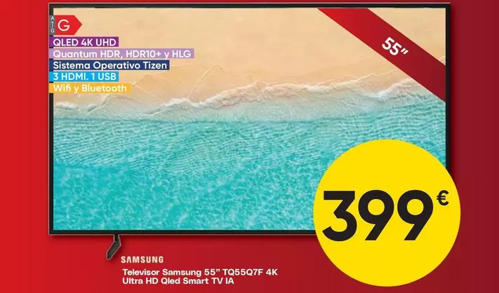 Samsung - Televiso 55" TQ6507F 4K Ultra HD Qled Smart TV IA