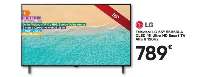 LG - Televisor 65" 55b56la.a. Oled 4k Ultra Hd Smart Tv