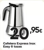 Cafetera Express Inox Easy 6 Tazas