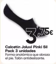 Joluvi - Calcetín Pinki Sil Pack 3 Unidades