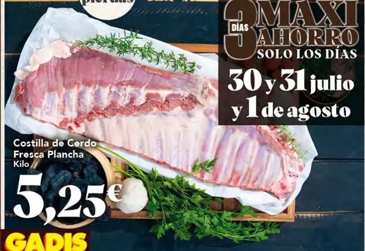 Solo - Costilla De Cerdo Fresca Plancha