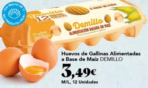 Demillo - Huevos de Gallinas Alimentadas a Base de Maiz