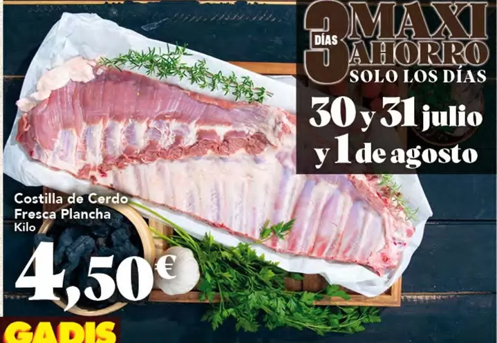 Solo - Costilla De Cerdo Fresca Plancha