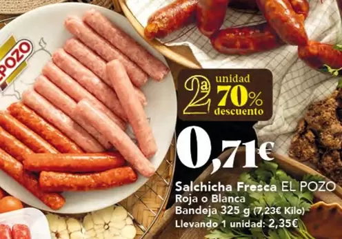 El Pozo - Salchicha Fresca Roja O Blanca Bandeja