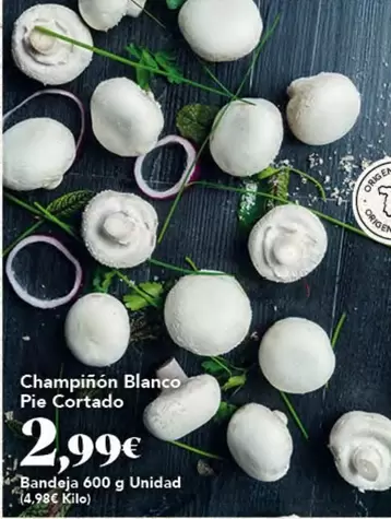 Blanco - Champinon  Pie Cortado