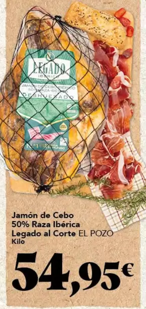 elpozo - Jamón De Cebo 50% Raza Ibérica Legado Al Corte