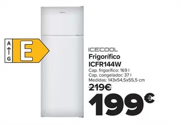 Icecool - Frigorífico ICFR144W