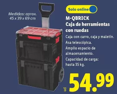M-Qbrick - Caja De Herramientas Con Ruedas