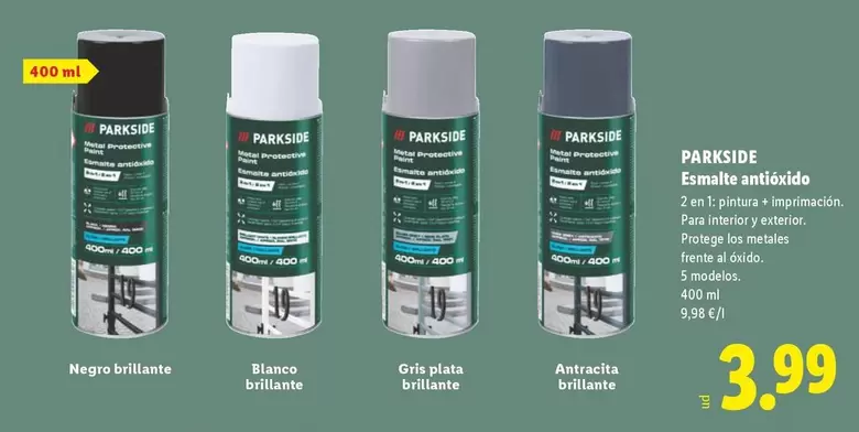 Parkside - Esmalte Antioxido
