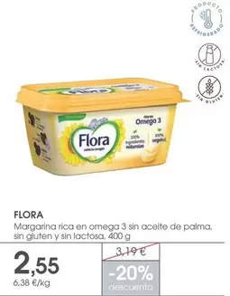 Flora - Margarina Rica En Omega 3 Sin Aceite De Palma Sin Gluten Y Sin Lactosa