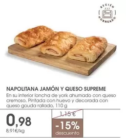 supreme - Napolitana Jamón Y Queso Supreme