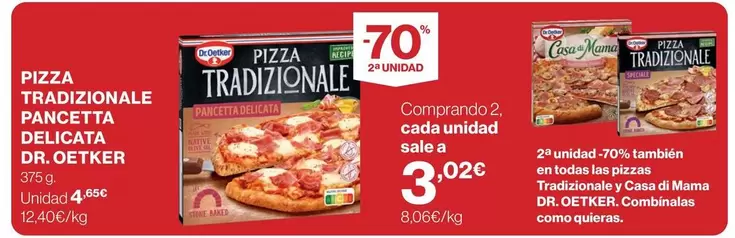 Dr Oetker - Pizza Tradizionale Pancetta Delicata