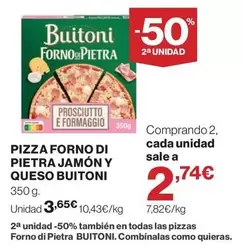 Buitoni - Pizza Forno Di Pietra Jamon Y Queso