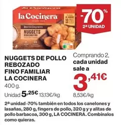 La Cocinera - Nuggets De Pollo Rebozado Fino Familiar