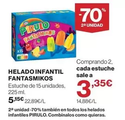 Pirulo - Helado Infantil Fantasmikos