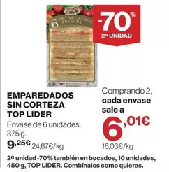 Emparedados Sin Corteza