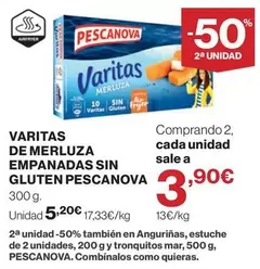 Pescanova - Varitas De Merluza Empanadas Sin Gluten