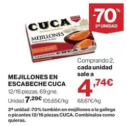 Cuca - Mejillones En Escabeche