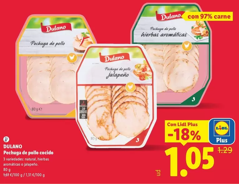 Dulano - Pechuga De Pollo Cocido