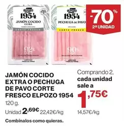 elpozo - Jamón Cocido Extra O Pechuga De Pavo Corte Fresco 1954