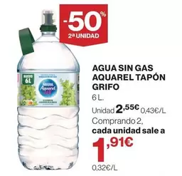 Aquarel - Agua Sin Gas  Tapon