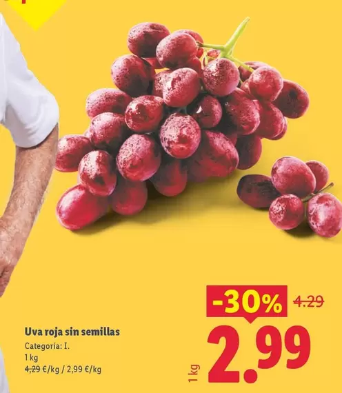 Uva Roja Sin Semillas