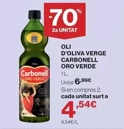 1866 - Oli D'oliva Verge Carbonell Oro Verde