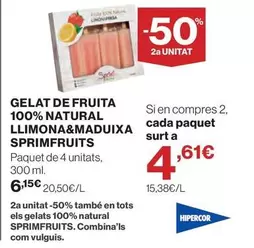 Hipercor - Gelat De Fruita 100% Natural