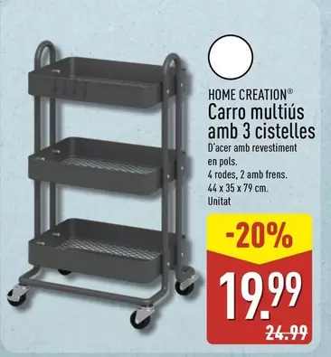 Home Creation - Carro Multius Amb 3 Cistelles