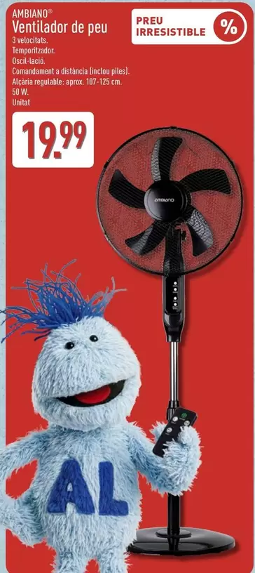 Ambiano - Ventilador De Peu