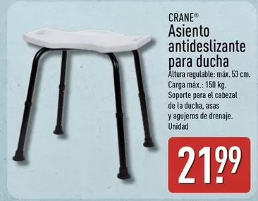Crane - Asiento Antideslizante Para Ducha