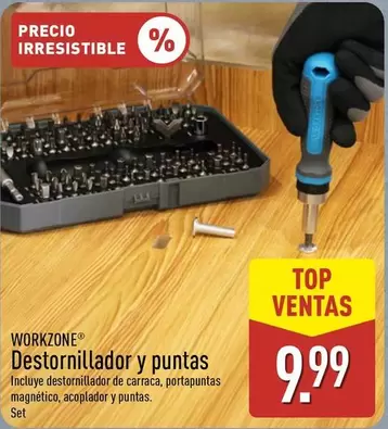 Workzone - Destornillador Y Puntas